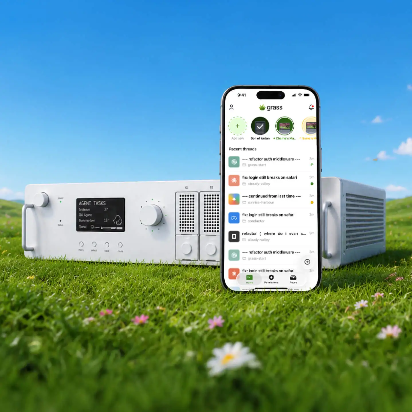 Grass — Run agents from anywhere
